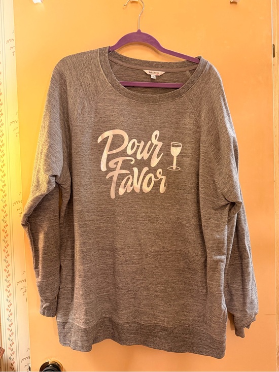 Wildfox Sweaters - Wildfox Gray 'Pour Favor' Pullover Sweatshirt